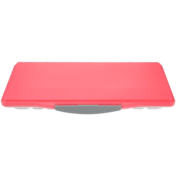 OFFIGAM 1Pack Empty Watercolor Pans Paint Palette For Art Tool Rosy Color Compact Shape Classroom Use