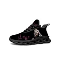 thumbnail image 1 of Zapatillas deportivas de rapero para hombre y mujer, estilo hip hop, pop, con cordones y malla, hechas a medida., 1 of 6