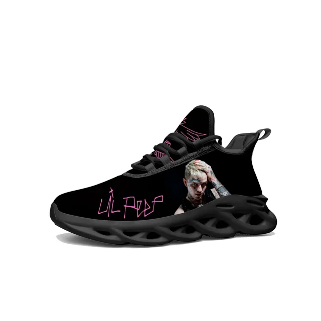 Zapatillas deportivas de rapero para hombre y mujer, estilo hip hop, pop, con cordones y malla, hechas a medida.