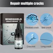 Denhf Windshield Crack Repair Kit, Window Crack Repair Kit, Windshield Repair Kit for Chips and Cracks, Car Windshield Crack Repair Liquid for Car Windscreen Tool, Glass Repair Kit, 0.68oz/20ml
