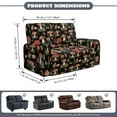 thumbnail image 3 of Xoenoiee Mushroom Butterfly Flower Print Recliner Sofa Covers, 6-Piece Stretch Recliner Couch Cover Soft Jacquard Reclining Slipcover Furniture Protector with Elastic Bottom for Kid, Pets, 3 of 6