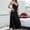 Black, variant on Satin Nightgowns for Women Long Silk Nightdress Vintage Lace Chemise Maxi Sleepwear Pink XL(XL)