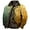Yellow, variant on BiZtdJrK Men's Full Zip Jacket Fleece Lined Winter Thickened Warm Coat Gradient Print Long Sleeve Casual Jackets with Pockets Todays Daily Sales Army Green S