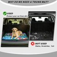 thumbnail image 4 of Qpednta Hawaiian Turtle Trunk Liner 29"x39" All Weather Cargo Mat for SUV, Non-Slip Durable Rear Trunk Protector Easy To Clean Guards Trunk Against Spills & Wear Universal Fit for Vehicles, 4 of 7