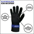 thumbnail image 6 of Glacier Outdoor Kenai Waterproof Black Unisex 2MM Nylon Lined TechLine Neoprene Sharkskin Gloves XL, 6 of 7