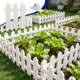 thumbnail image 6 of White Plastic Garden Fence with Stakes - Decorative Border Fencing for Lawns Flower Bed, Vegetable Garden Outdoor Landscapes Edging, White, Ccwuwei, 6 of 6