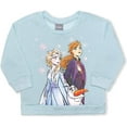 thumbnail image 2 of Frozen Elsa and Anna Girls 2 Pack Hoodie and Crewneck Long Sleeve Tee, 4-6X, 2 of 4