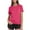 13# Hot Pink, variant on Women's Short Sleeve T-Shirts UPF 50+ UV Protection Quick Dry Shirts for Workout Hiking Running Rash Guard Tops Black S