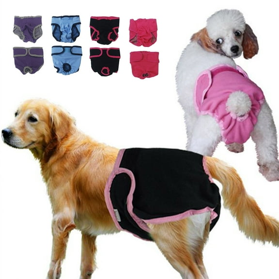 Pet Diaper with Adjustable Waistband and Elastic Leg Openings Washable Dog Pants for Male and Female Pets Suitable for Indoor and Outdoor