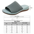 thumbnail image 3 of 1 Pair Slide Sandals Casual Non-slip Breathable Solid Color Beach Slippers for Summer, 3 of 8