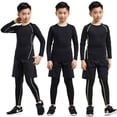 thumbnail image 1 of Mallas de entrenamiento para niños, ropa de secado rápido, ropa de otoño e invierno para niños, baloncesto, fútbol, ropa deportiva de fitness, traje para niños, 1 of 5