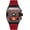 red, variant on Men Automatic Wrist Watch Skeleton Tourbillon Tonneau Design Waterproof Adjustable Silicone Strap Business Luminous Sapphire Crystal Multifunction Clock