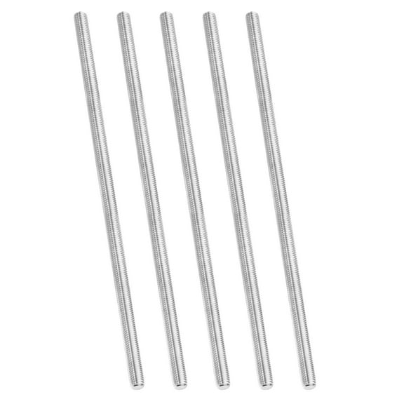 Uxcell 1/2"-13 Fully Threaded Rod, 5Pcs 12" Length 304 Stainless Steel Thread Screw