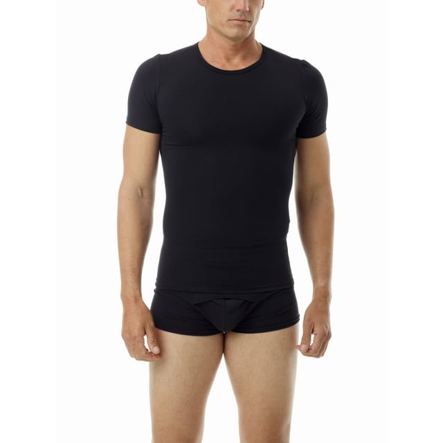 Underworks T-Shirt à Col Ras du Cou pour Hommes en Coton Spandex à Manches Courtes