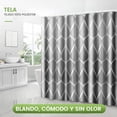 thumbnail image 3 of Cortinas para Baño SEASKY 180X180CM Impermeable Antihongos Antibacteriano Gris, 3 of 3