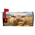 thumbnail image 3 of Ryvnso Mailbox Cover Magnetic A Highland Cattle Mailbox Wrap Large Size 25.5x21 Inch, 3 of 8