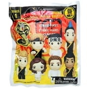 Cobra Kai Series 1 - 3D Figural Foam Bag Clip in Blind Bag - Strike First, Strike Hard, No Mercy Multicolored