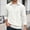 White, variant on Adult Men's Polo Shirt Long Sleeve Quarter Zip Polo Tees Loose Fit Gray Shirt Men
