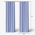 thumbnail image 5 of Mainstays Kids Spring Periwinkle Light Purple Solid Blackout Rod Pocket with Back Tabs Curtain Panel Pair, Set of 2, 30" W x 84" L, 5 of 5