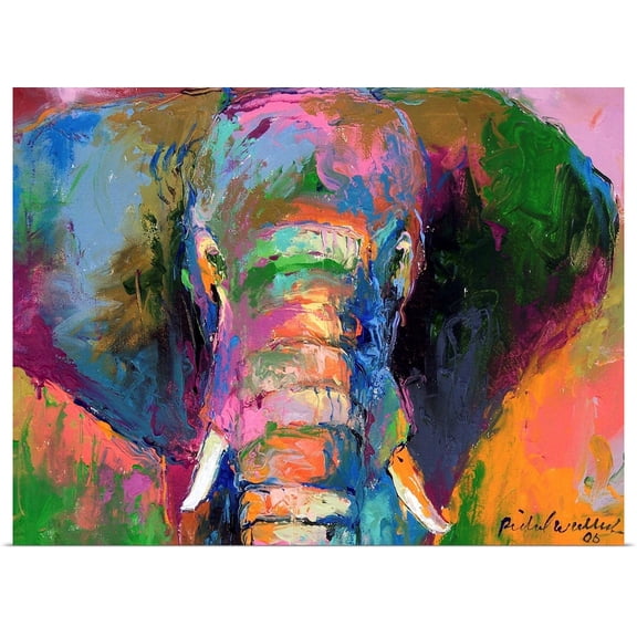 Great BIG Canvas | Rolled Richard Wallich Poster Print entitled Elephant II