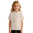 thumbnail image 1 of Boys Short Sleeve Hoodie Kids Summer Pullover Shirt with Pocket Lightweight Short Sleeve Hoodie, 1 of 4