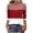 Red, variant on YUGYXL 3/4 Length Sleeve Tops for Womens Dressy Casual Henley V-Neck Summer Tops Pleated T-Shirts Loose Fit Work Blouses White XL