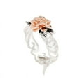 thumbnail image 4 of Women's Vintage Silver Rose Gold Flower Ring, 4 of 4