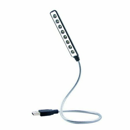 - Daffodil ULT05 USB LED Light - 8 Super Bright LED Reading Lamp - No Batteries Needed - PC & Mac Compatible (Black)