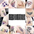 thumbnail image 4 of Glitter Tattoo Set, Kit With Glitter Tubes, Stencils, Glue, And Brushes For Temporary Tattoos, 4 of 5