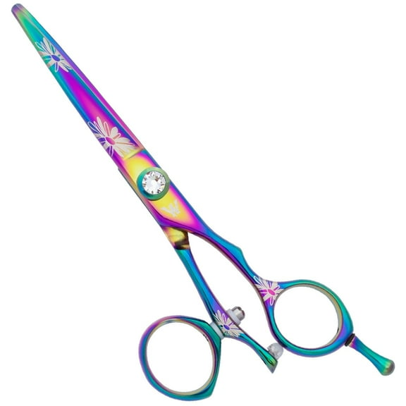 Washi Scissor Professional Rainbow Flower Swivel In Size 5.5