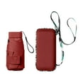 thumbnail image 4 of de viaje de lluvia con estuche Pequeño impermeable Mini compacto plegable portátil para actividades al aire libre Rojo Sunnimix Paraguas de viaje, 4 of 8