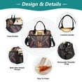 thumbnail image 3 of BZSMCE Lunch Bag Creative Egypt Style Cat Print Cooler bag with Shoulder Strap, 3 of 6
