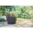 thumbnail image 4 of Southern Patio HDR-055464 Planter, 22.24 in W, 22.24 in D, Round, Whiskey Barrel Design, Resin, Kent, 4 of 5