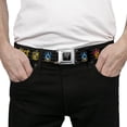thumbnail image 3 of The Wizarding World of Harry Potter Belt, Seatbelt Buckle Belt, Harry Potter Hufflepuff Ravenclaw Gryffindor Slytherin Black, 30 to 44 Inches, 3 of 9