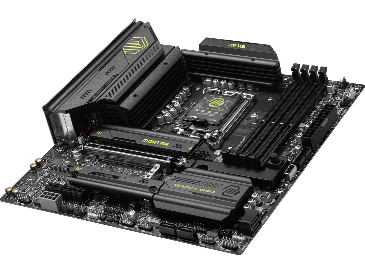 MSI MAG B860M MORTAR WIFI Gaming Desktop Motherboard - Intel B860 Chipset - Socket LGA-1851 - Micro ATX (magb860mmortarwifi)