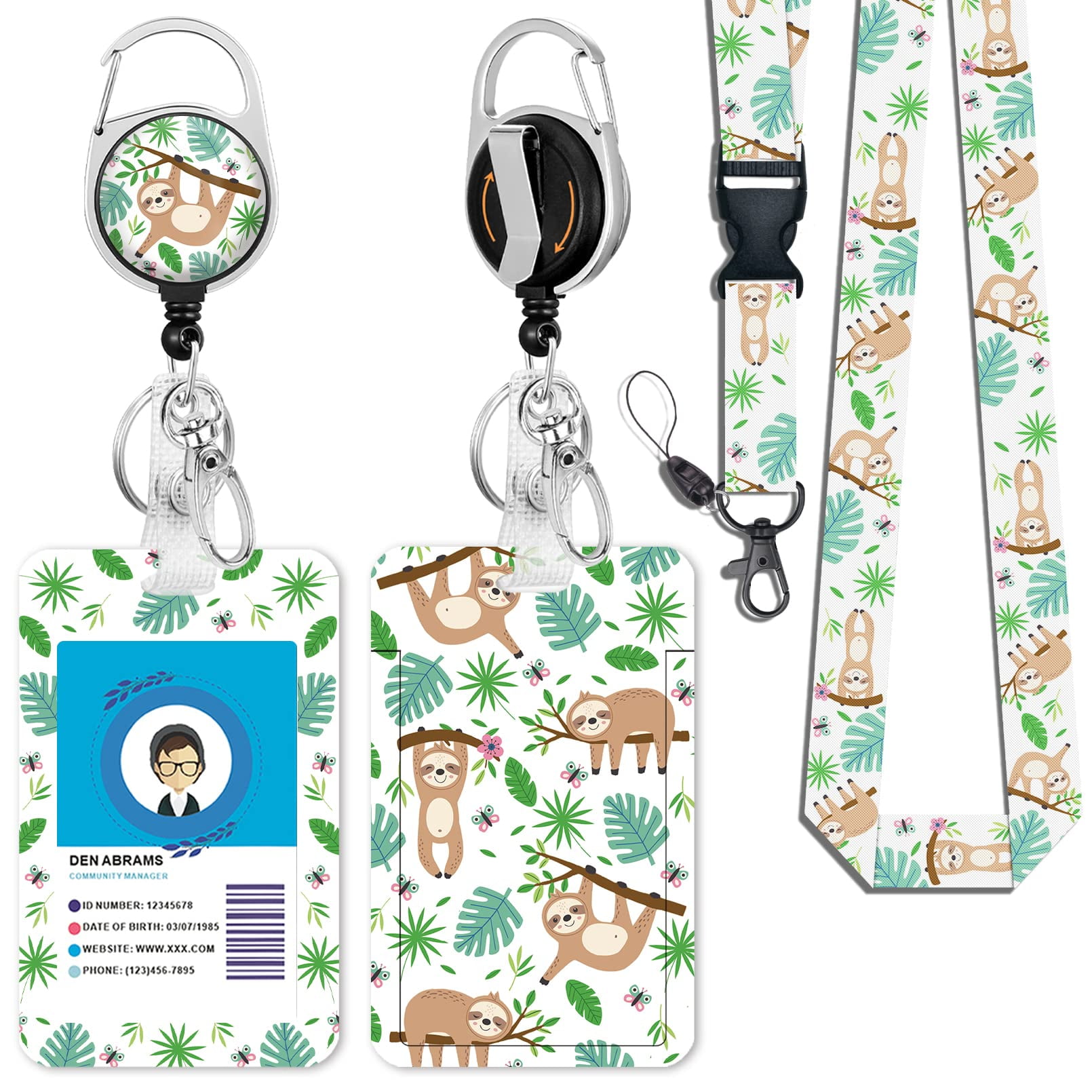 Cute Bee Kind Lanyards for Id Badges, Retractable ID Badge Holder with  Detachable Lanyard, Fashionable Badge Reel Heavy Duty with 360 Degrees  Rotate Carabiner Clip, Nurse Teacher Office Gifts 