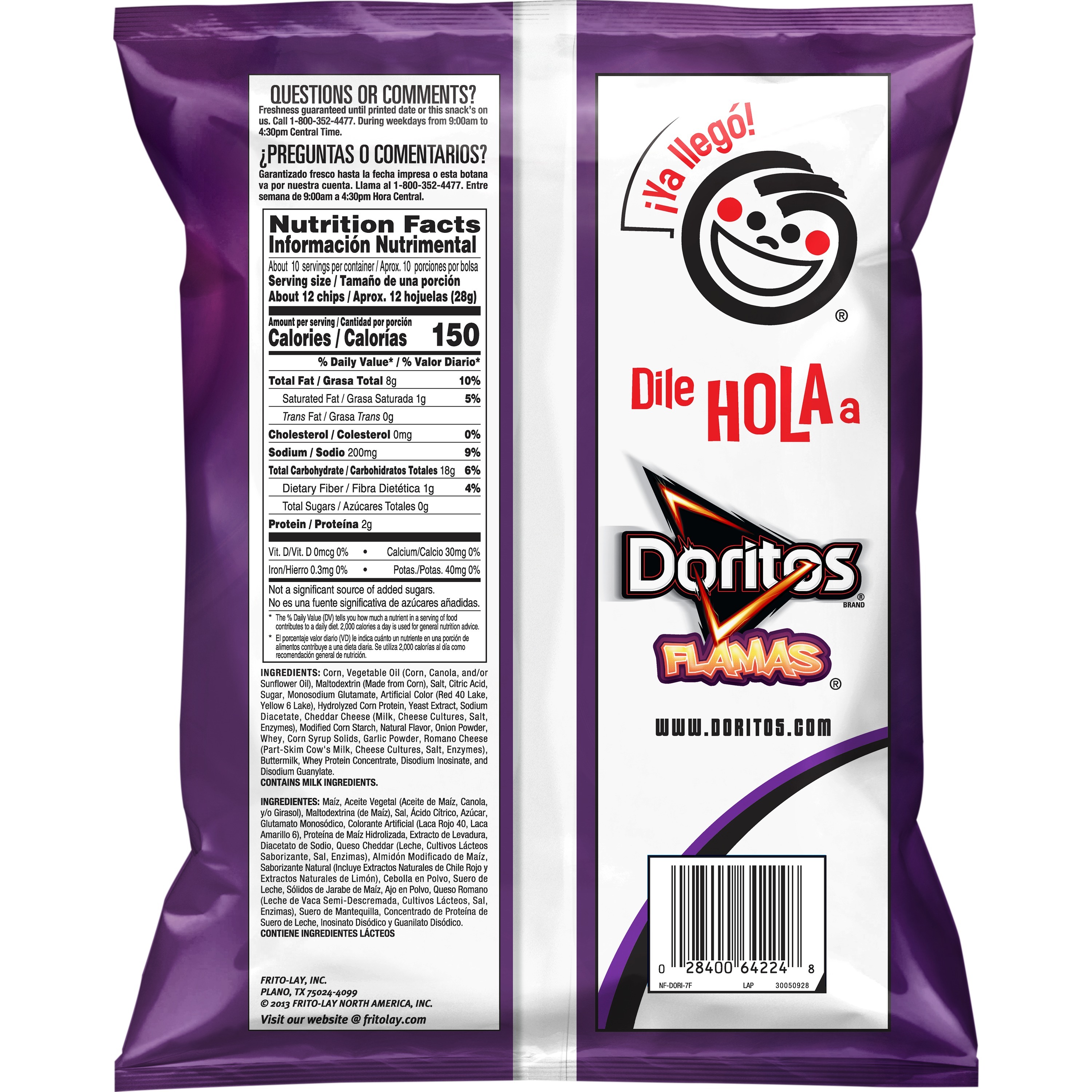 Doritos Flamas Flavored Tortilla Chips, 9.75 oz Bag - image 3 of 5