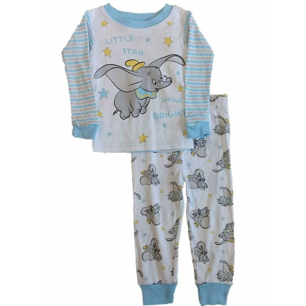 Disney Infant Boys Dumbo Pajamas Little Star Cotton Elephant Sleep Set