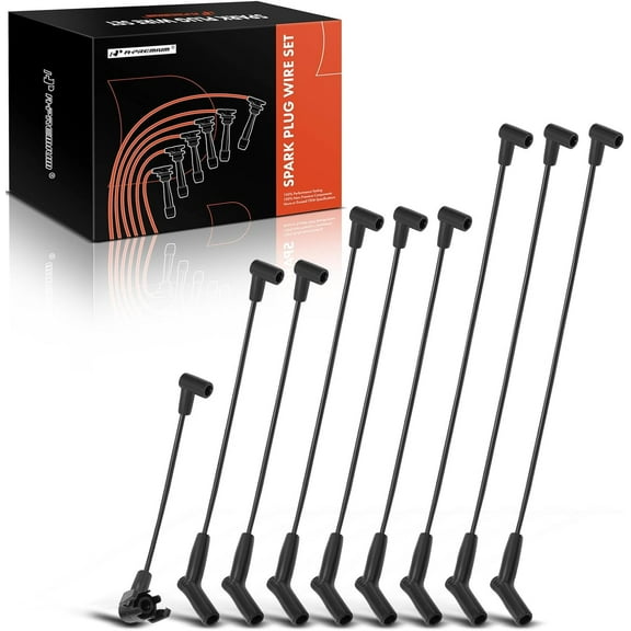 A-Premium Ignition Spark Plug Wires Set of 9 Compatible with Ford Mustang 1994-1995 5.0L