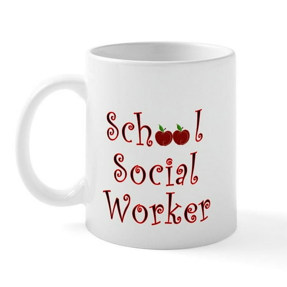 CafePress - School Social Worker Mug - 11 oz Ceramic Mug - Novelty Coffee Tea Cup