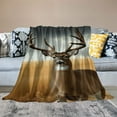 thumbnail image 2 of BCIIG Cute Deer Fuzzy Blanket Twin American Flag Flannel Fleece Throw Blanket for Kids Deer Hunting All Season Bed Blanket Women Men Ultra Soft Decor Western Farmhouse Plush Blanket 50x60in, 2 of 6