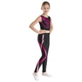 thumbnail image 3 of CHICTRY Girls 2 Piece Activewear Tank Crop Top with Leggings Dance Outfit Yoga Workout Gym Suit Rose 8, 3 of 7