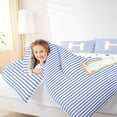 thumbnail image 4 of Feelyou Fashion Monogrammed H Queen Comforter Set for Girl, Modern Abstract Lines Bedding Sets, Cute Cartoon Reversible Bedding Comforter Set, Lightweight Room Decor, 3 Pieces, 4 of 8