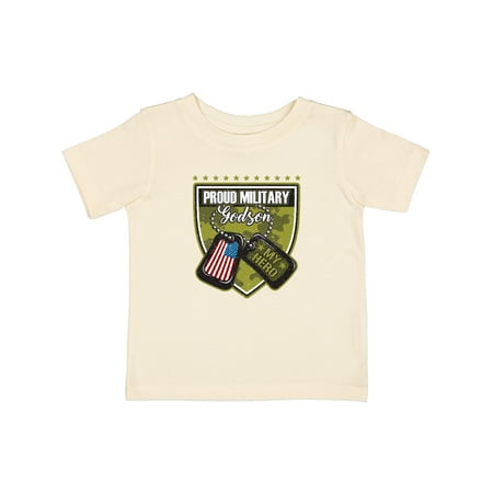 

Inktastic Proud Military Godson USA Boys Baby T-Shirt