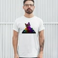 thumbnail image 3 of Tee Hunt Dj Kitty T-shirt Rainbow Cat Funny Animal Lovers Music Men's Tee, White, 5X-Large, 3 of 5