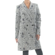 CALVIN KLEIN $159 Womens New 1158 Black Floral Peacoat Jacket 2 Petites B+B