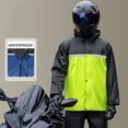 thumbnail image 2 of Men's Motorcycle Rain Suit, Two Piece Waterproof Riding Gear, Heavy Rain Jacket and Pants Set for Cycling and Outdoor Activities, 2 of 4