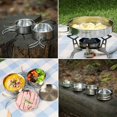 thumbnail image 5 of Ensemble de Cuisine de Camping 4 Pcs Casseroles et Poêles Portables en Acier Inoxydable, 5 of 5