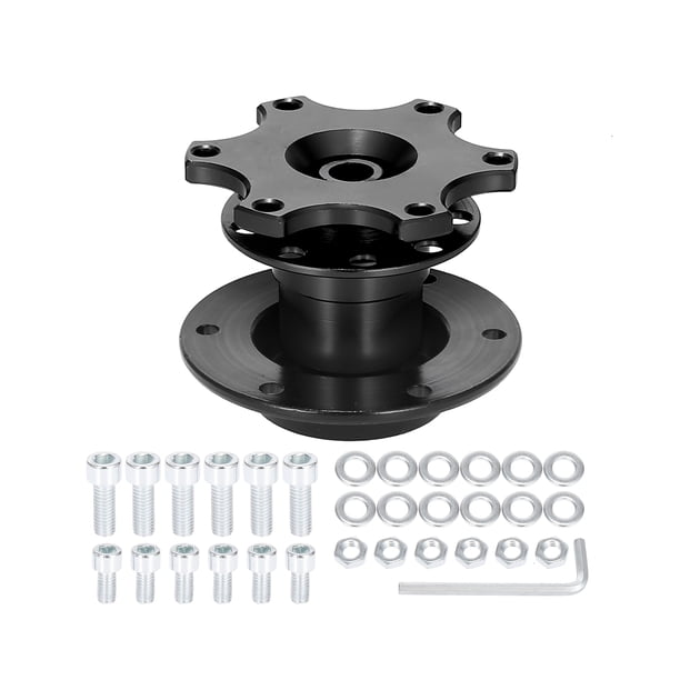 6 Orificio Coche Volante Cubo Adaptador Rápido Liberación Jefe Kit Negro