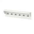 thumbnail image 4 of Wall Mount Coat Rack with Shelf - 31.5"x5.5"x8", 6 Hooks & 110LBS Capacity (White), 4 of 10